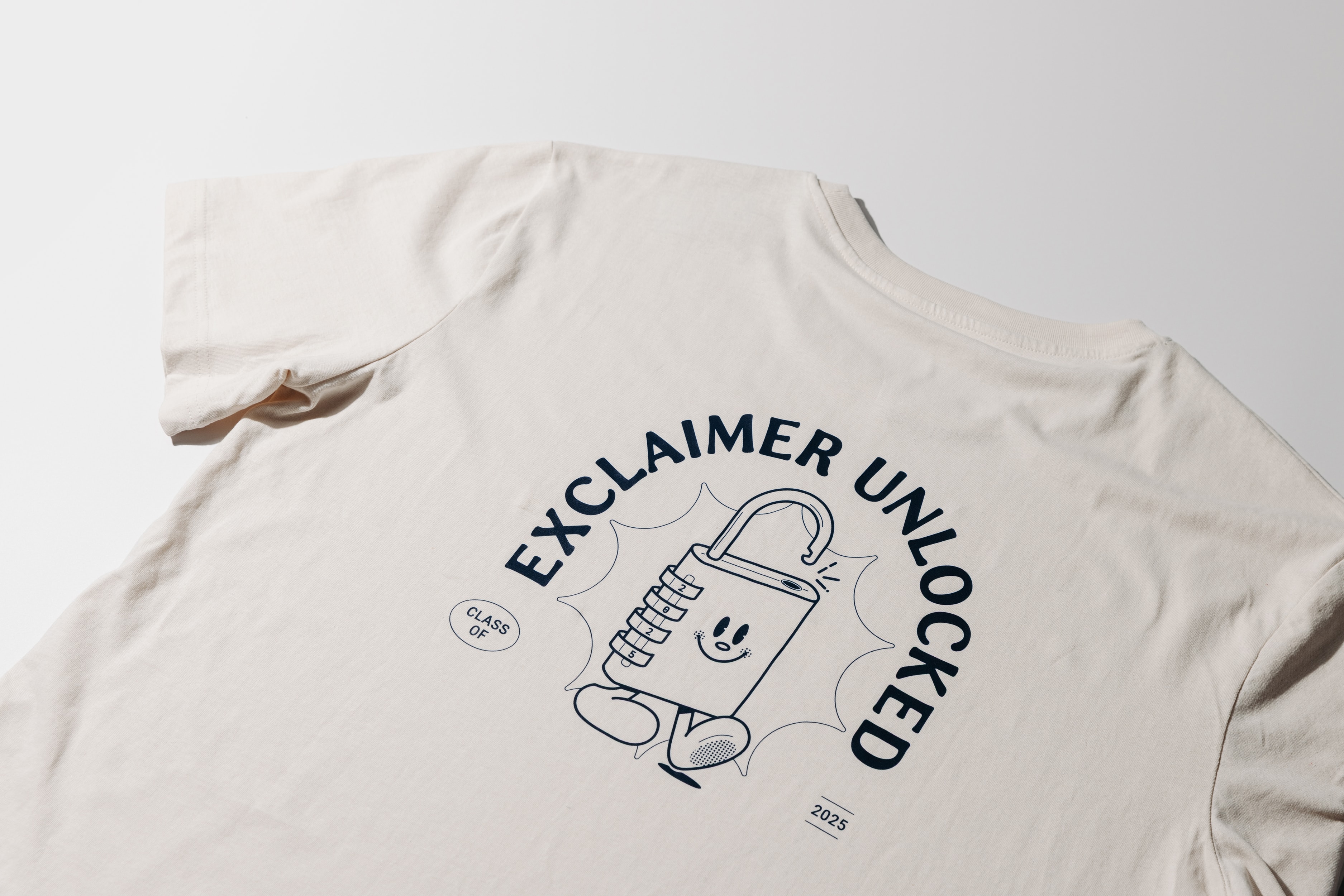 Exclaimer Unlocked printed T-shirt