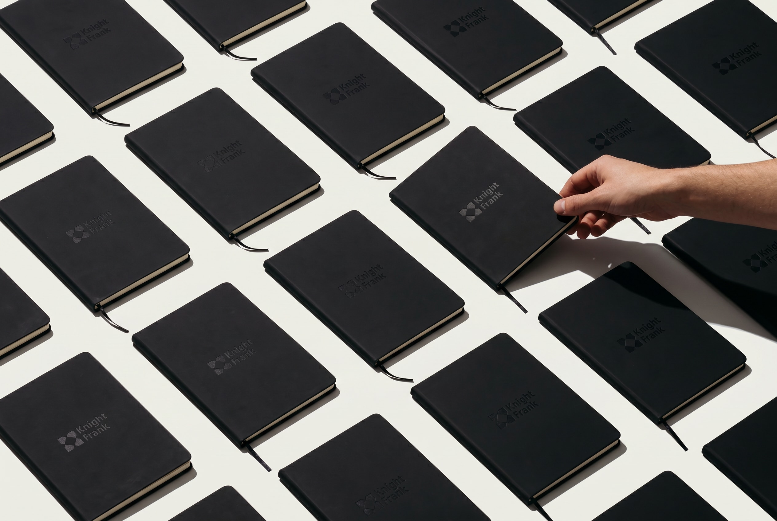 Black Knight Frank branded notebooks